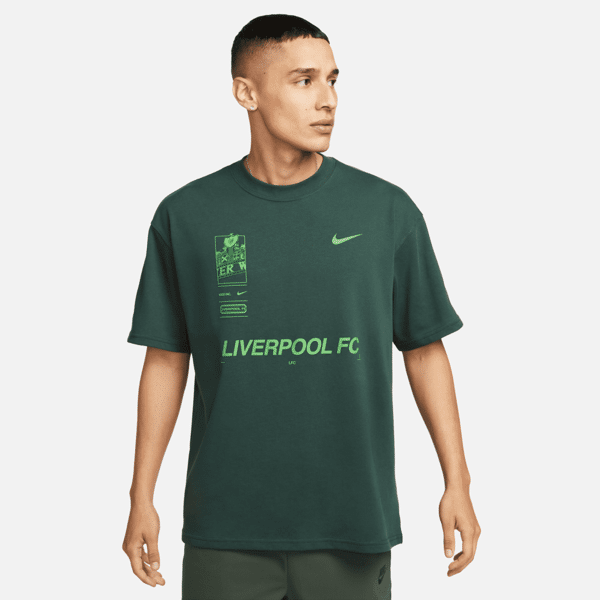 nike t-shirt da calcio  max90 liverpool fc – uomo - verde