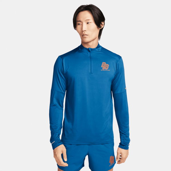 nike maglia da running con zip a metà lunghezza  dri-fit running energy – uomo - blu