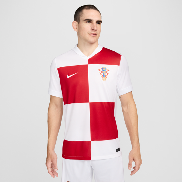 nike maglia da calcio replica  dri-fit croazia 2024/25 stadium da uomo – home - bianco