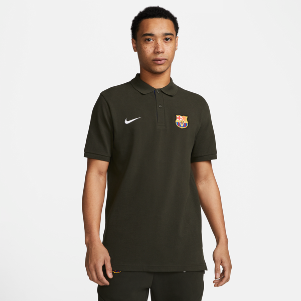 nike polo da calcio  fc barcelona – uomo - verde