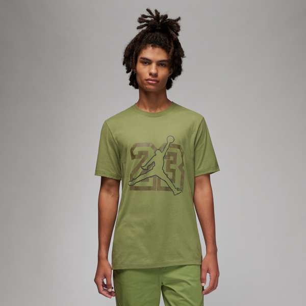 jordan t-shirt  flight essentials - uomo - verde