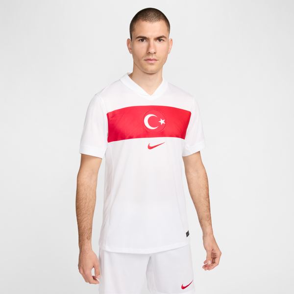 nike maglia da calcio replica  dri-fit turchia 2024/25 stadium da uomo – home - bianco