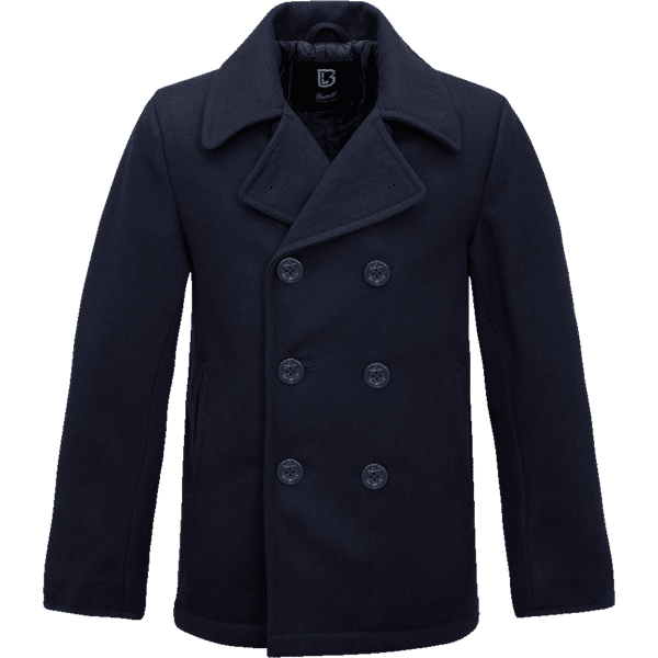 brandit pea coat giacca blu 3xl