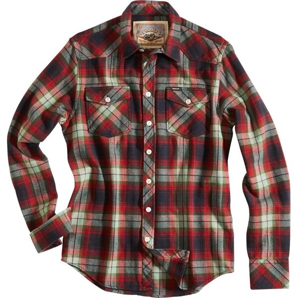 rokker lincoln camicia rosso s