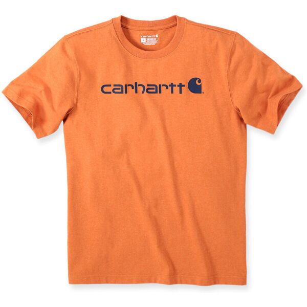 carhartt emea core logo workwear short sleeve maglietta arancione l