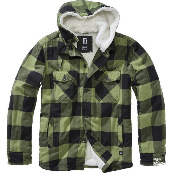 brandit lumber giacca nero verde 5xl