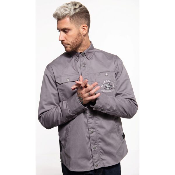 king kerosin el caballero adventure camicia grigio xl