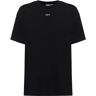 OFF-WHITE T-shirt In Cotone Con Ricamo Nero XS - S - M - L