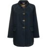 THOM BROWNE Cappotto Mackintosh In Cotone Navy 38 - 40