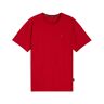 Freddy T-shirt uomo in jersey elasticizzato con piccolo logo Rosso Uomo Large