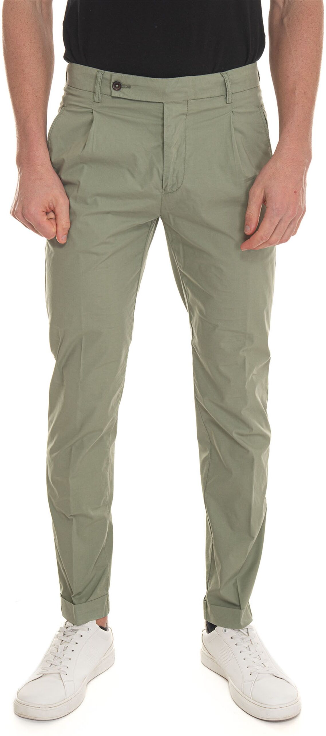 Berwich Pantalone modello chino RETRO-GD Salvia Uomo 50