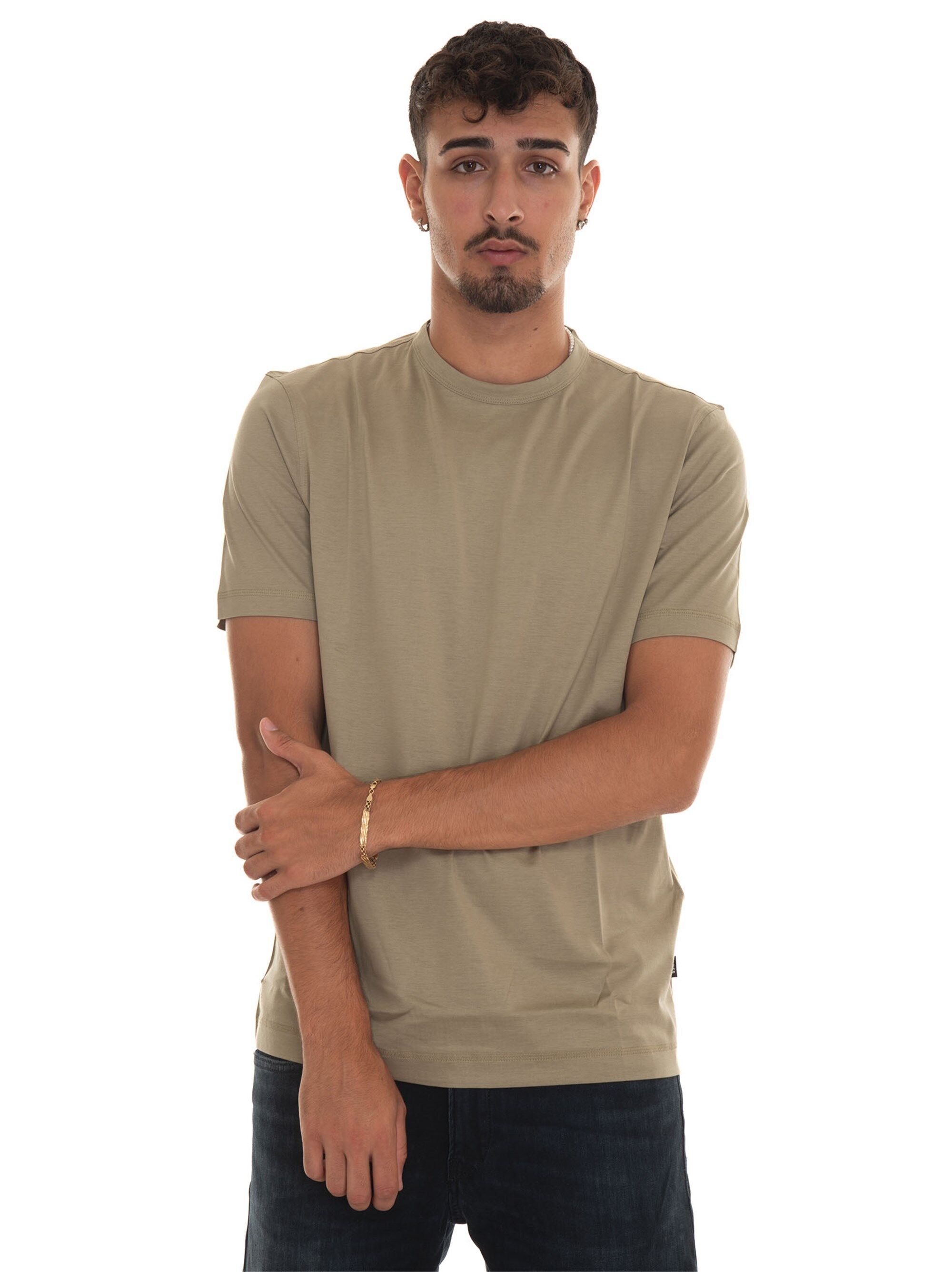 Boss T-shirt manica corta THOMPSON03 Verde militare Uomo XXL