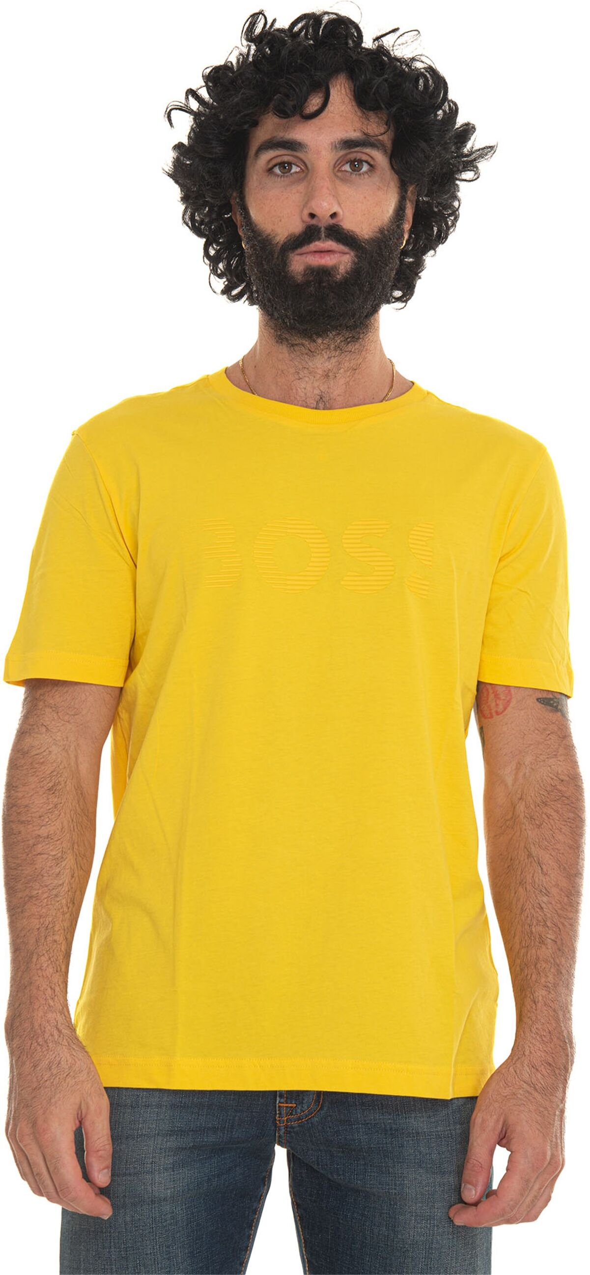 Boss T-shirt girocollo TEE Giallo Uomo XXL