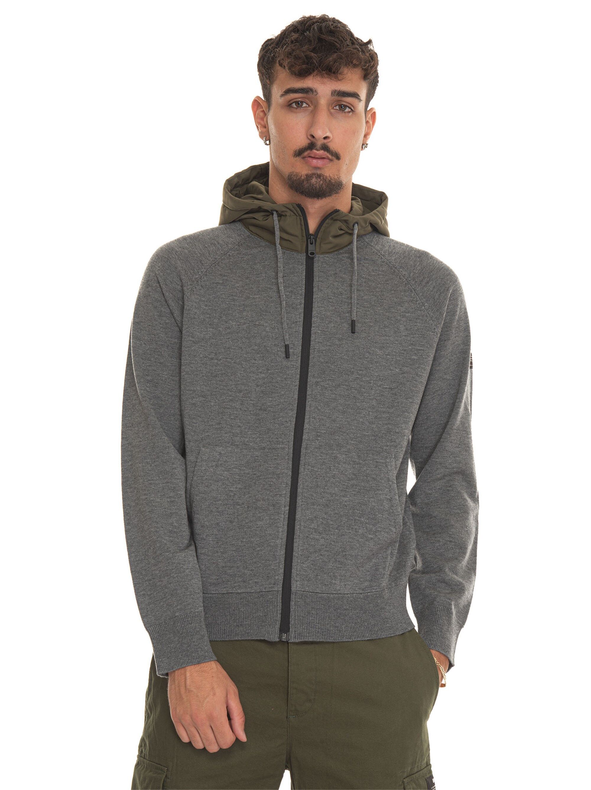 Ecoalf Felpa zip GAKNPERAL Grigio Uomo XL