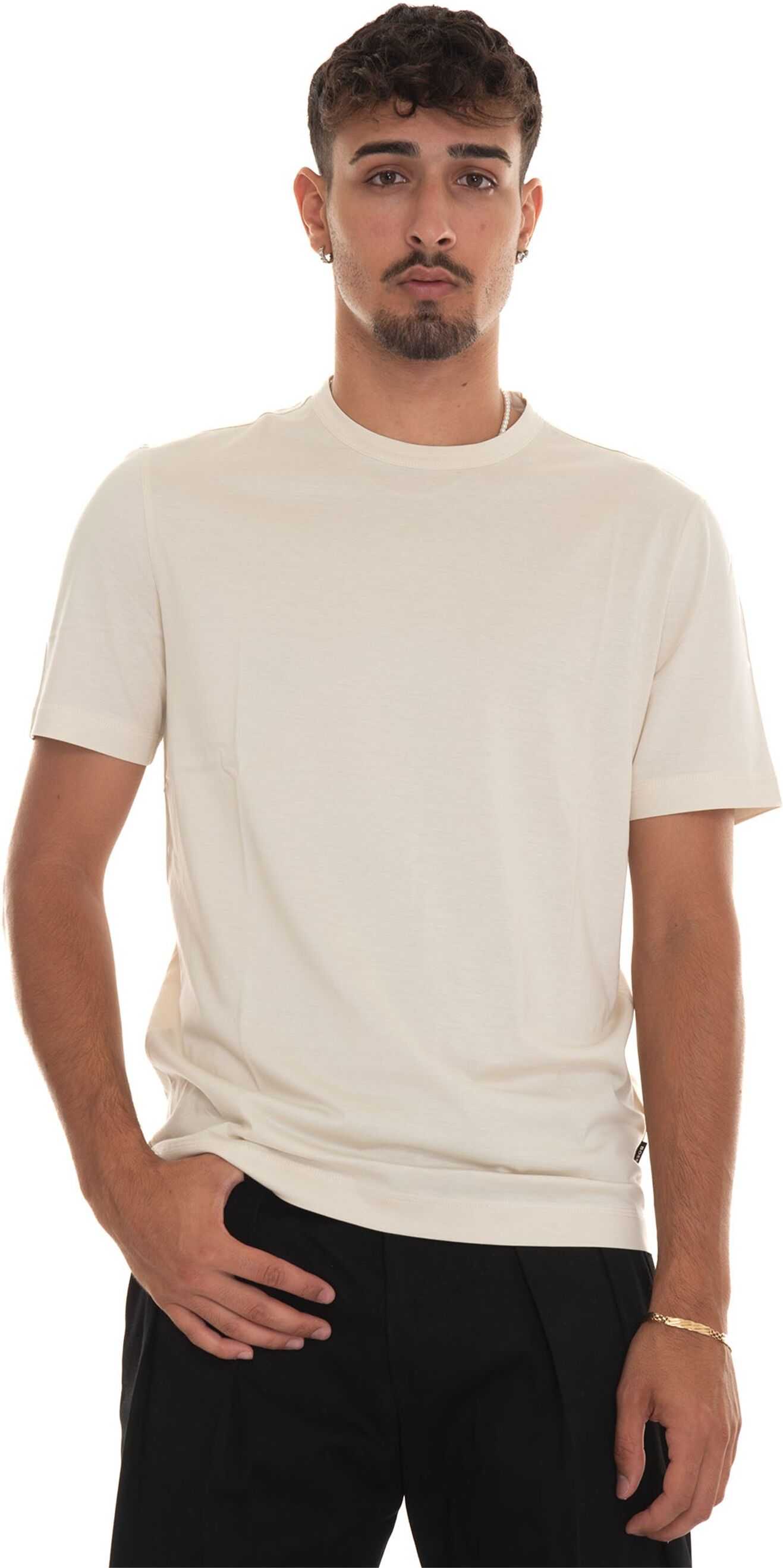 Boss T-shirt manica corta THOMPSON03 Bianco Uomo XL