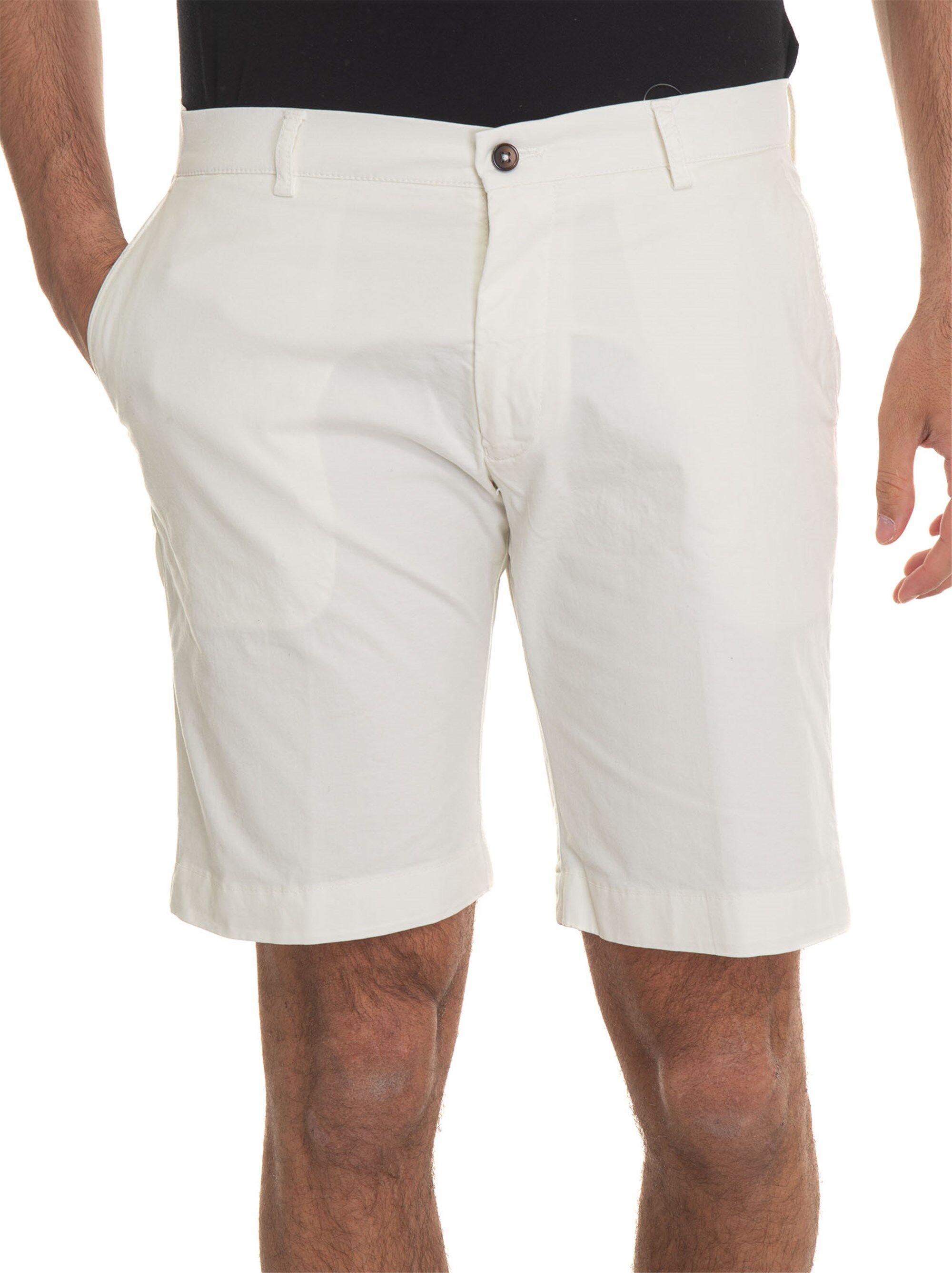 Berwich Bermuda in cotone BERMUDA Bianco Uomo 54