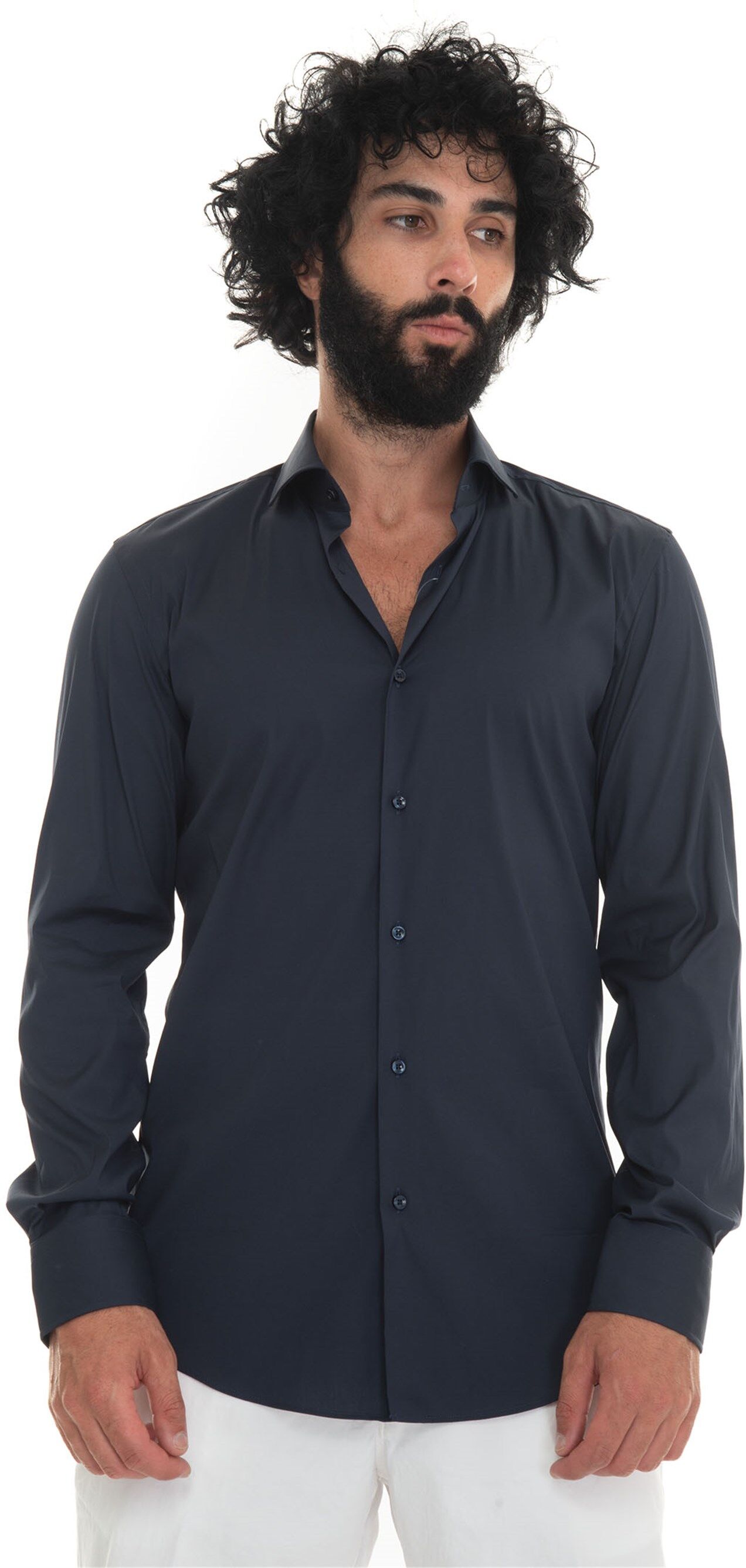 Boss Camicia classica da uomo P-HANK-SPREAD Blu Uomo 41