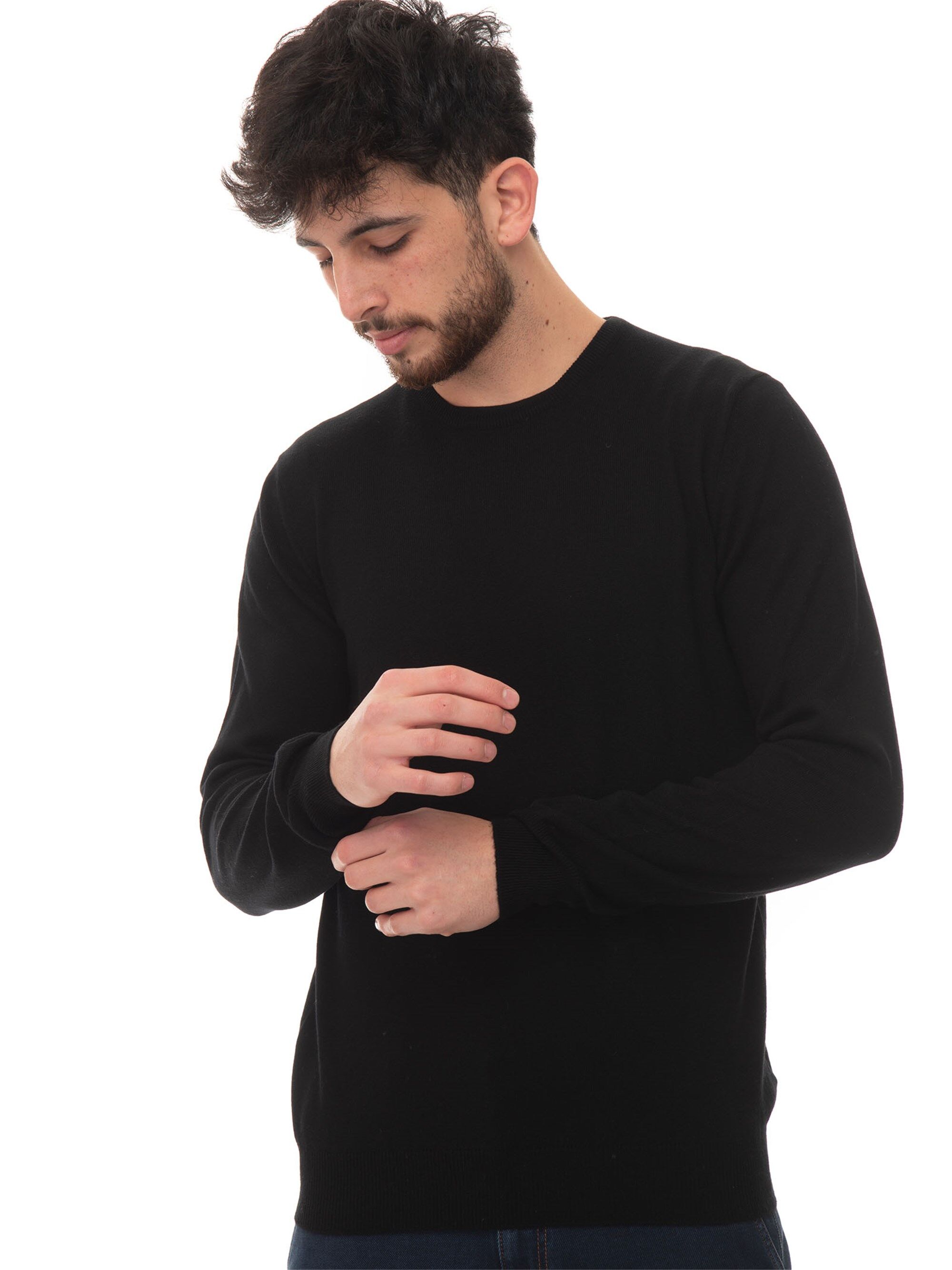 Gran Sasso Maglia in cashmere Nero Uomo 48