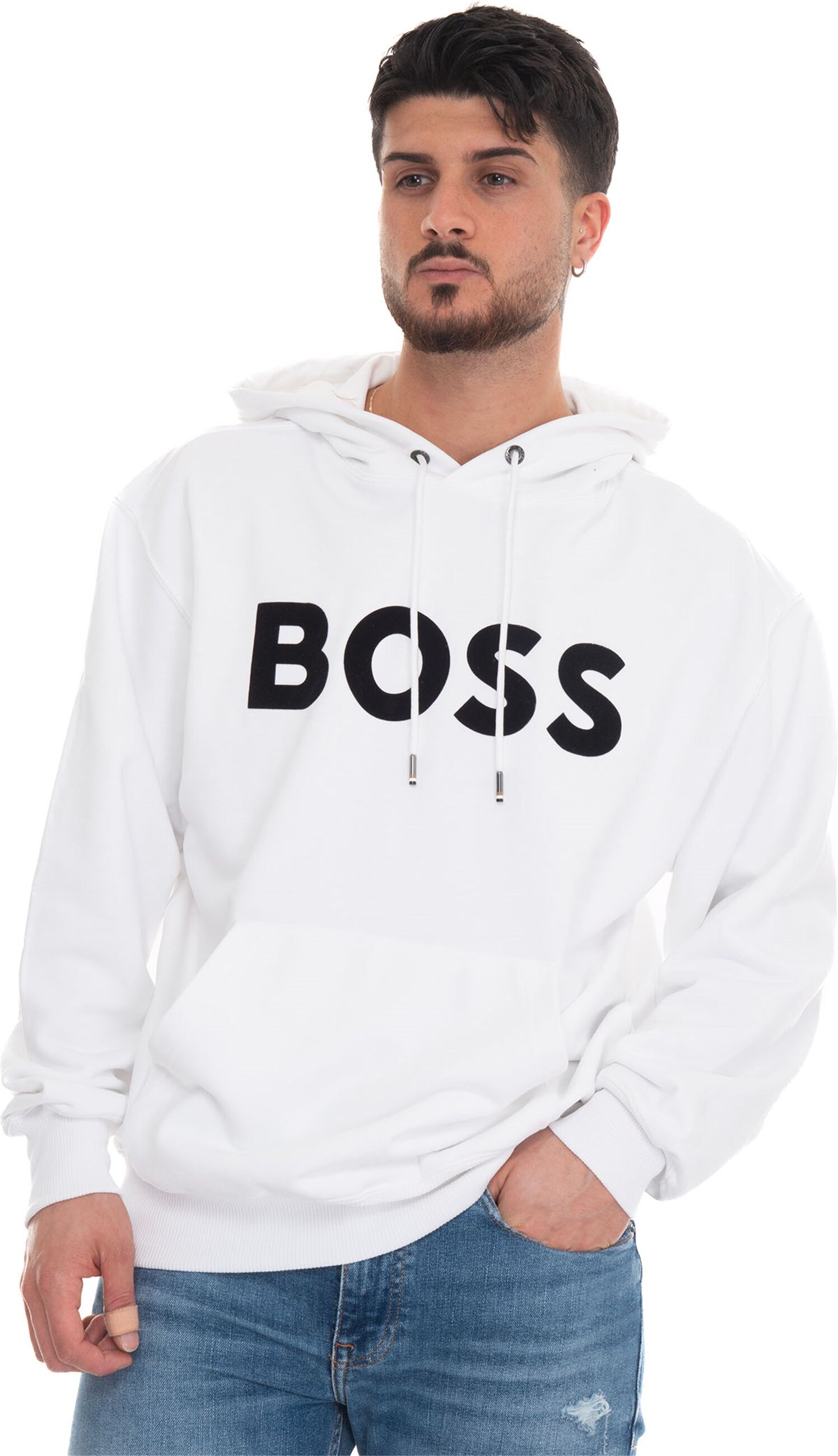 Boss Felpa con cappuccio SULLIVAN08 Bianco Uomo M