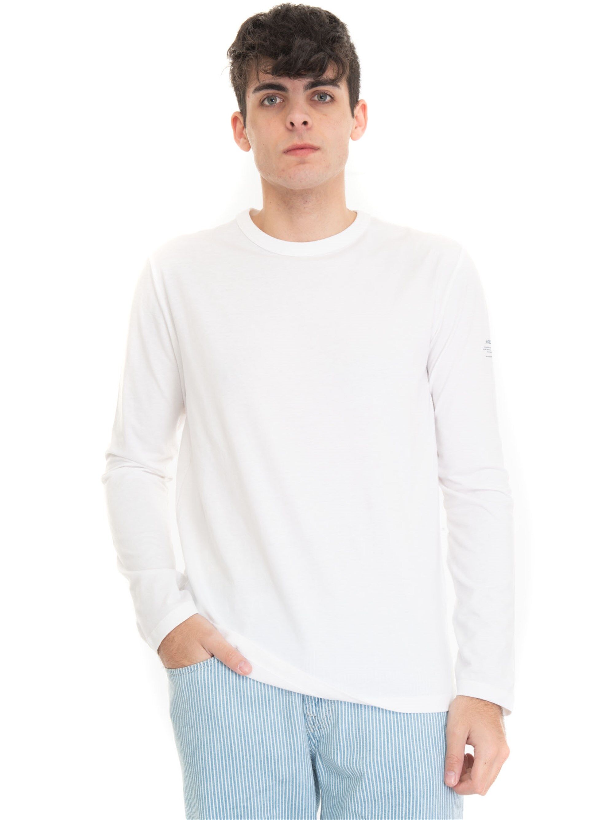 Ecoalf T-shirt manica lunga Tierralf Bianco Uomo M