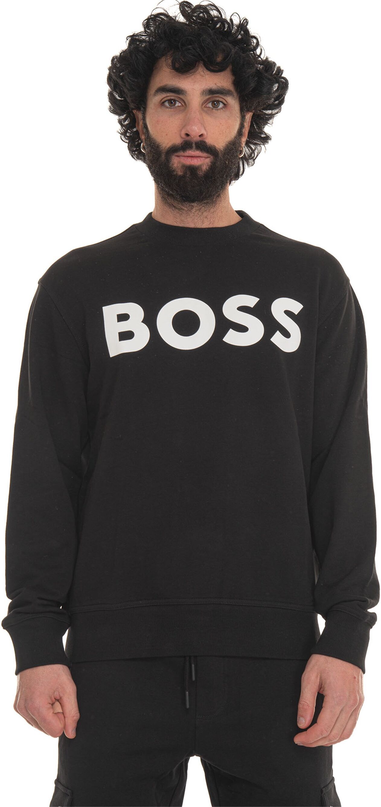 Boss Felpa girocollo Nero Uomo XL