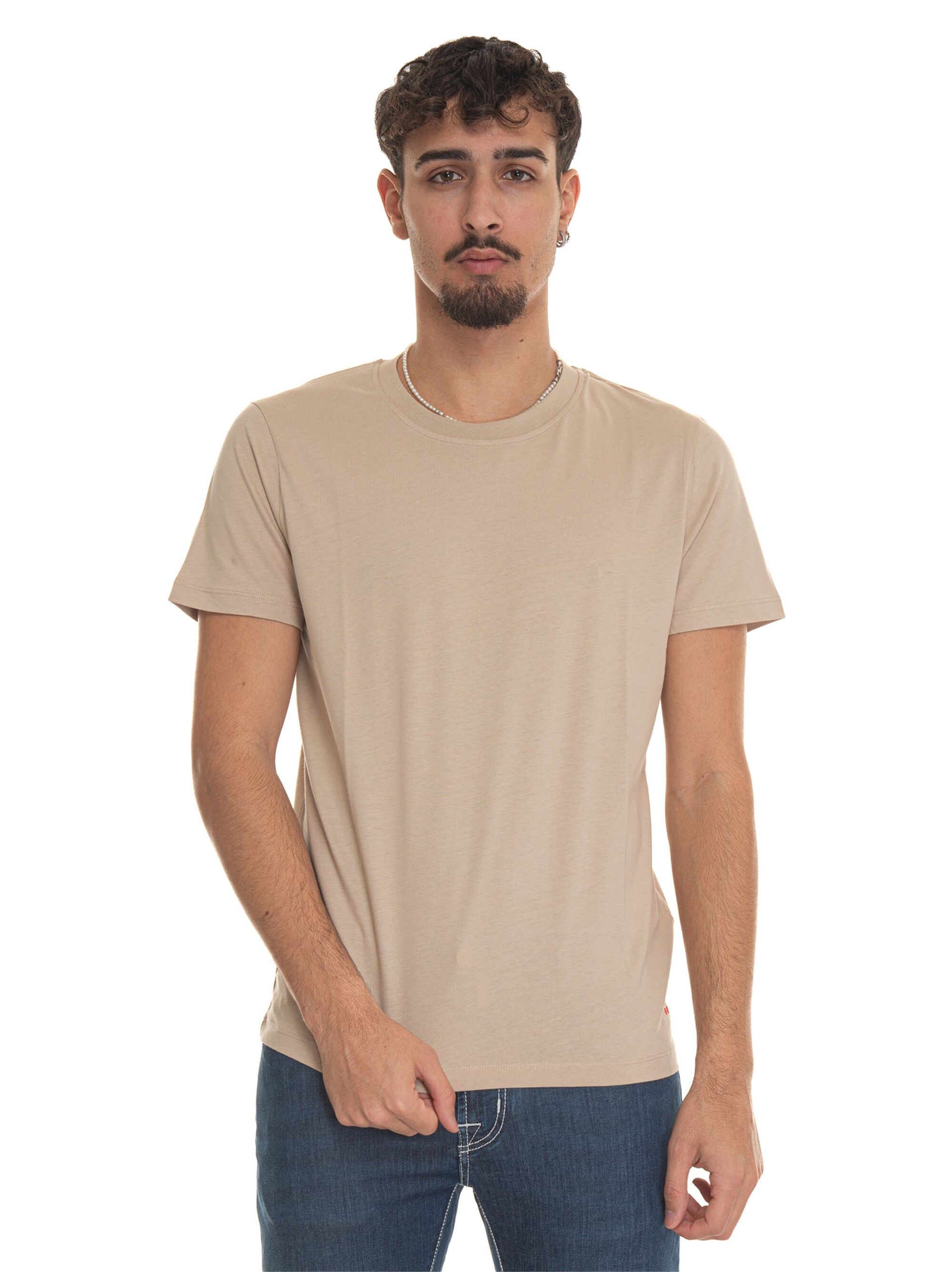 Peuterey T-shirt girocollo mezza manica MANDERLY01 Beige Uomo XXL