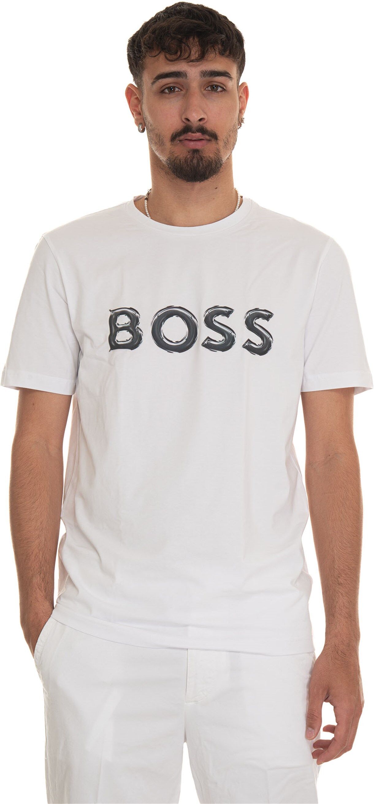 Boss Set 2 T-shirts T-SHIRT-PACK2 Nero-bianco Uomo 3XL