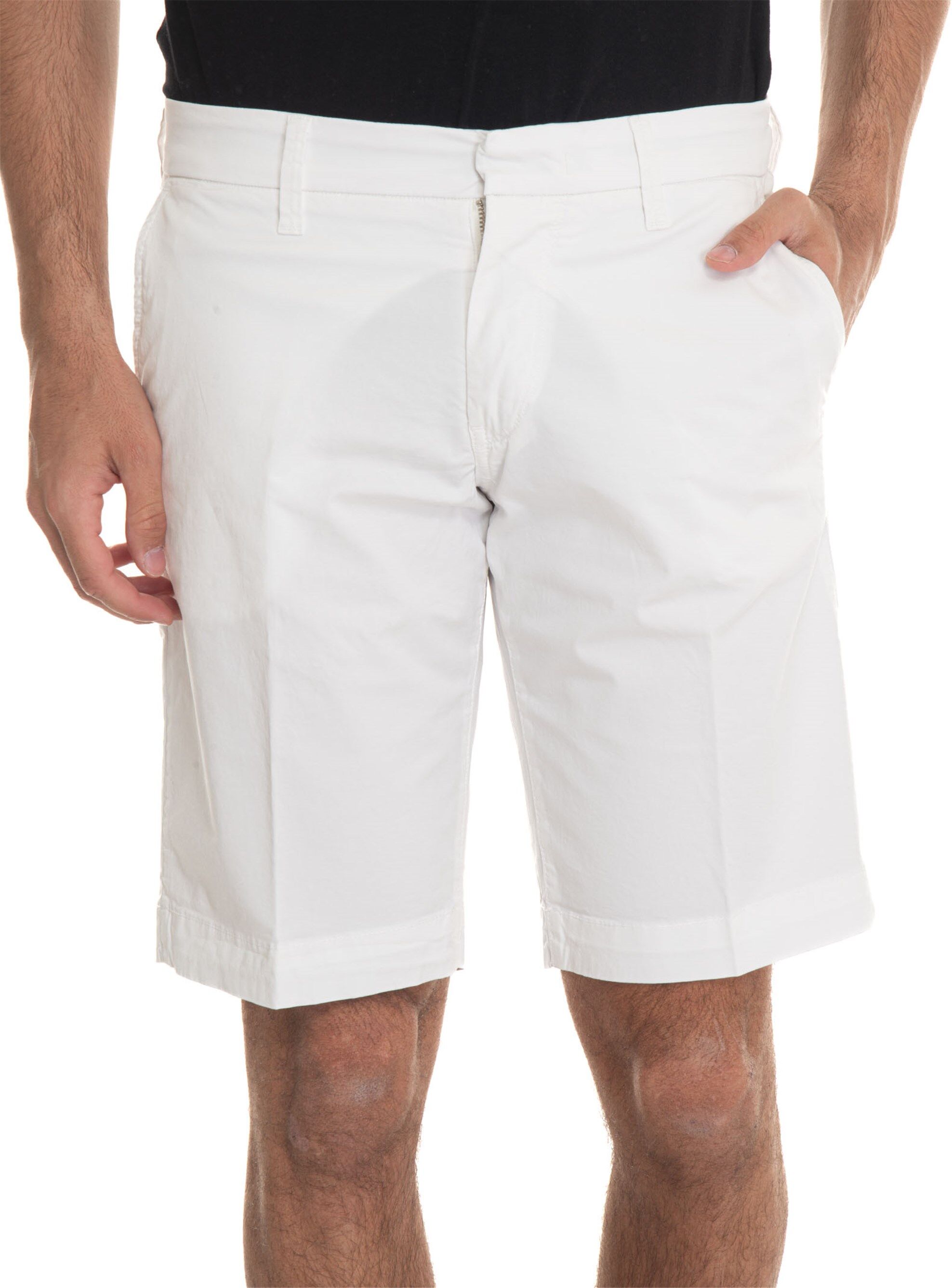 Fay Bermuda in cotone Bianco Uomo 40