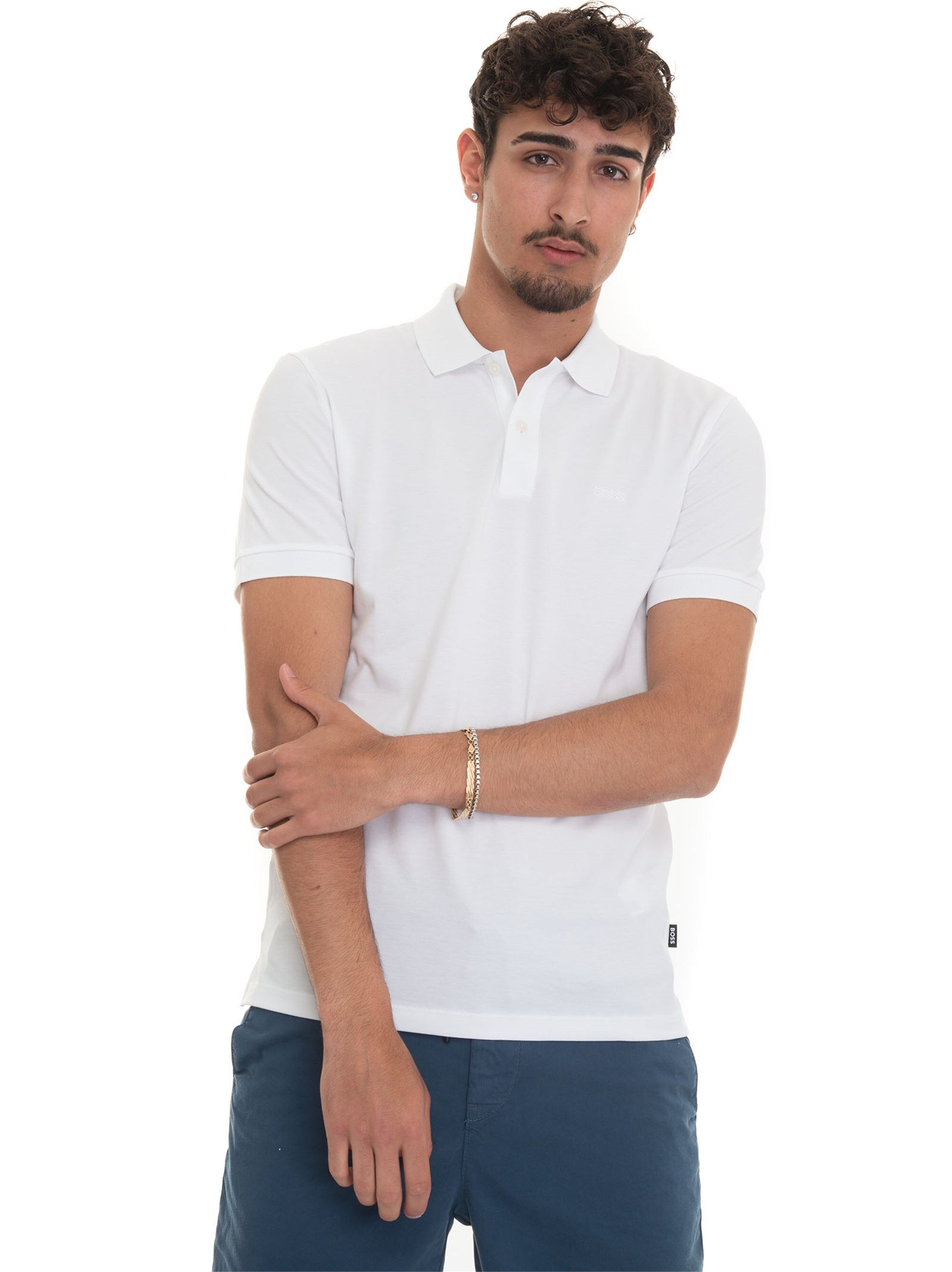 Boss Polo manica corta Bianco Uomo S