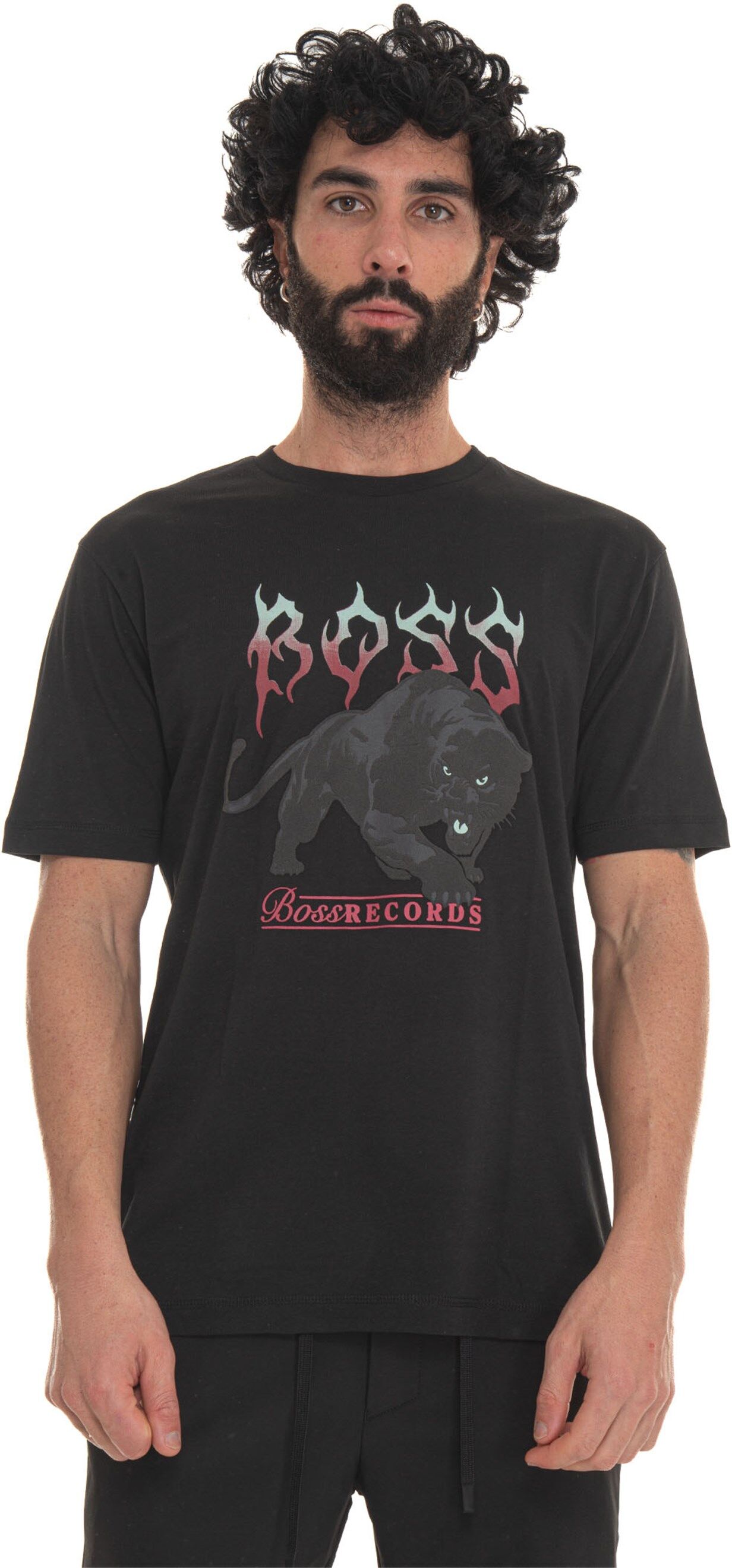 Boss T-shirt girocollo Nero Uomo M