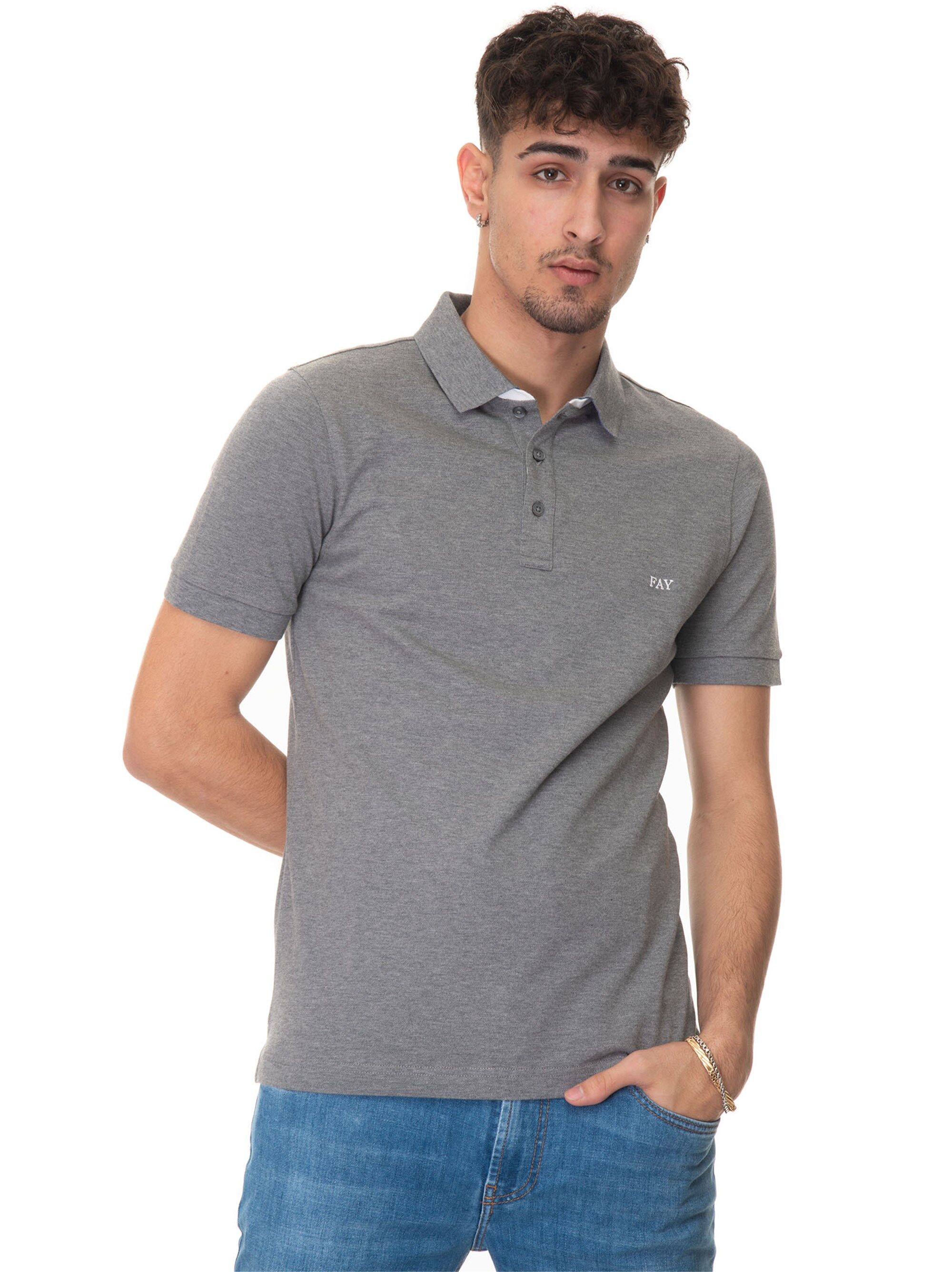 Fay Polo manica corta Grigio Uomo S