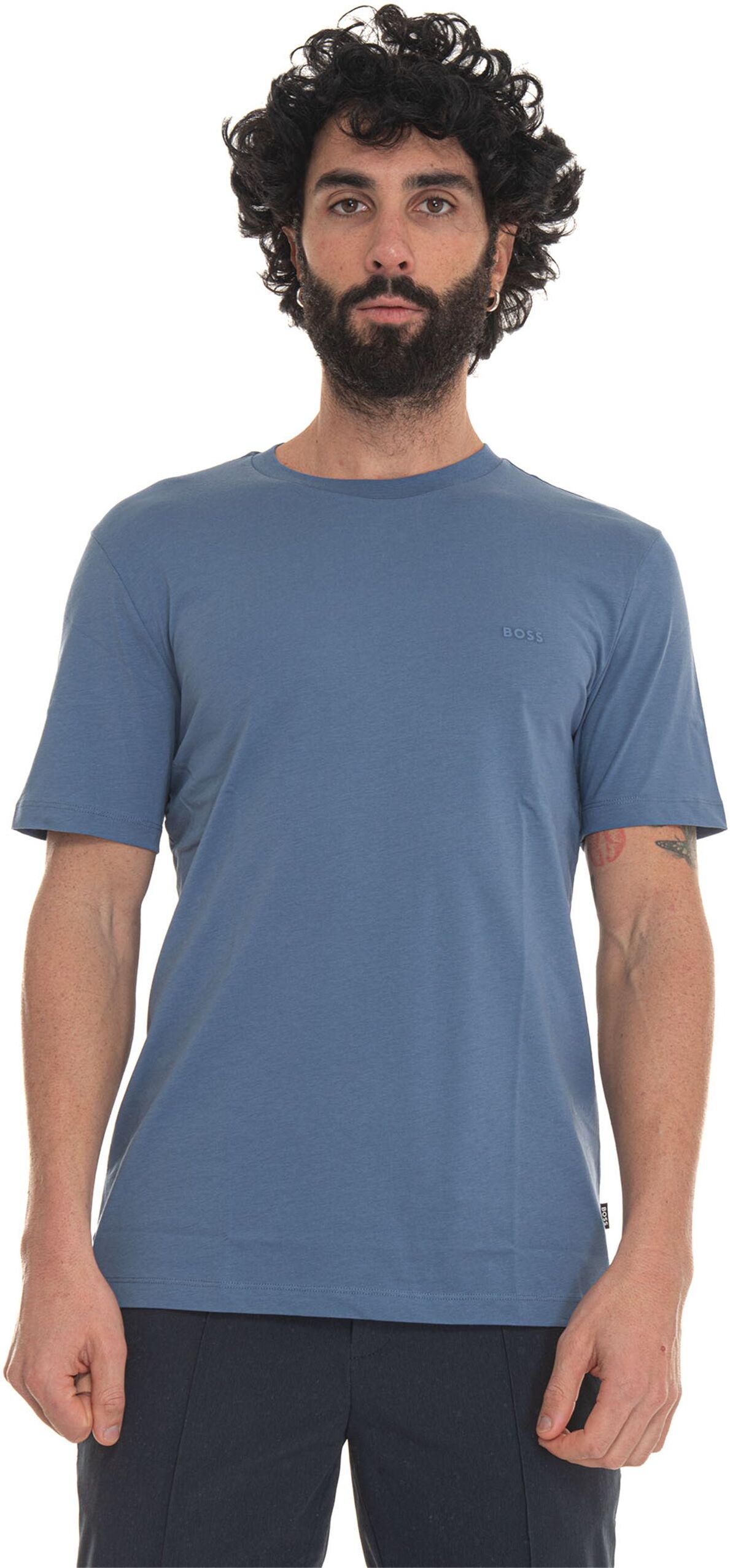 Boss T-shirt girocollo Bluette Uomo M