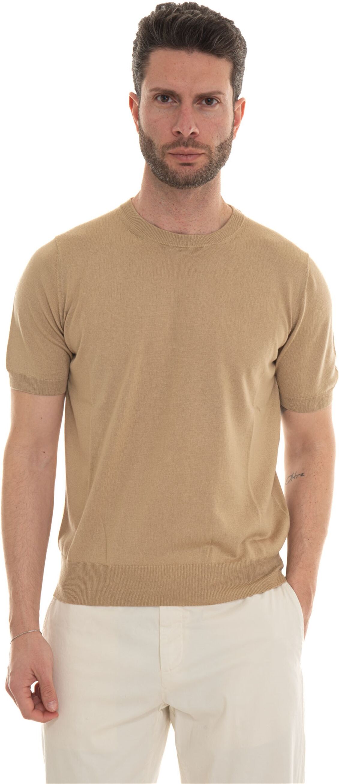 Canali T-shirt in maglina Beige Uomo 52