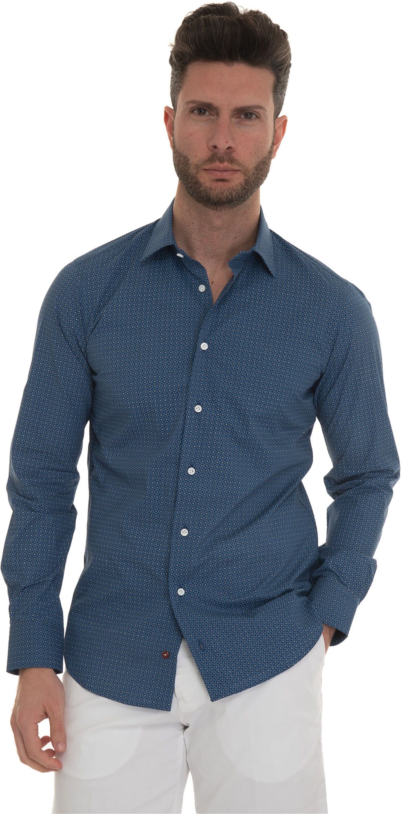 Carrel Camicia casual Blu Uomo 41