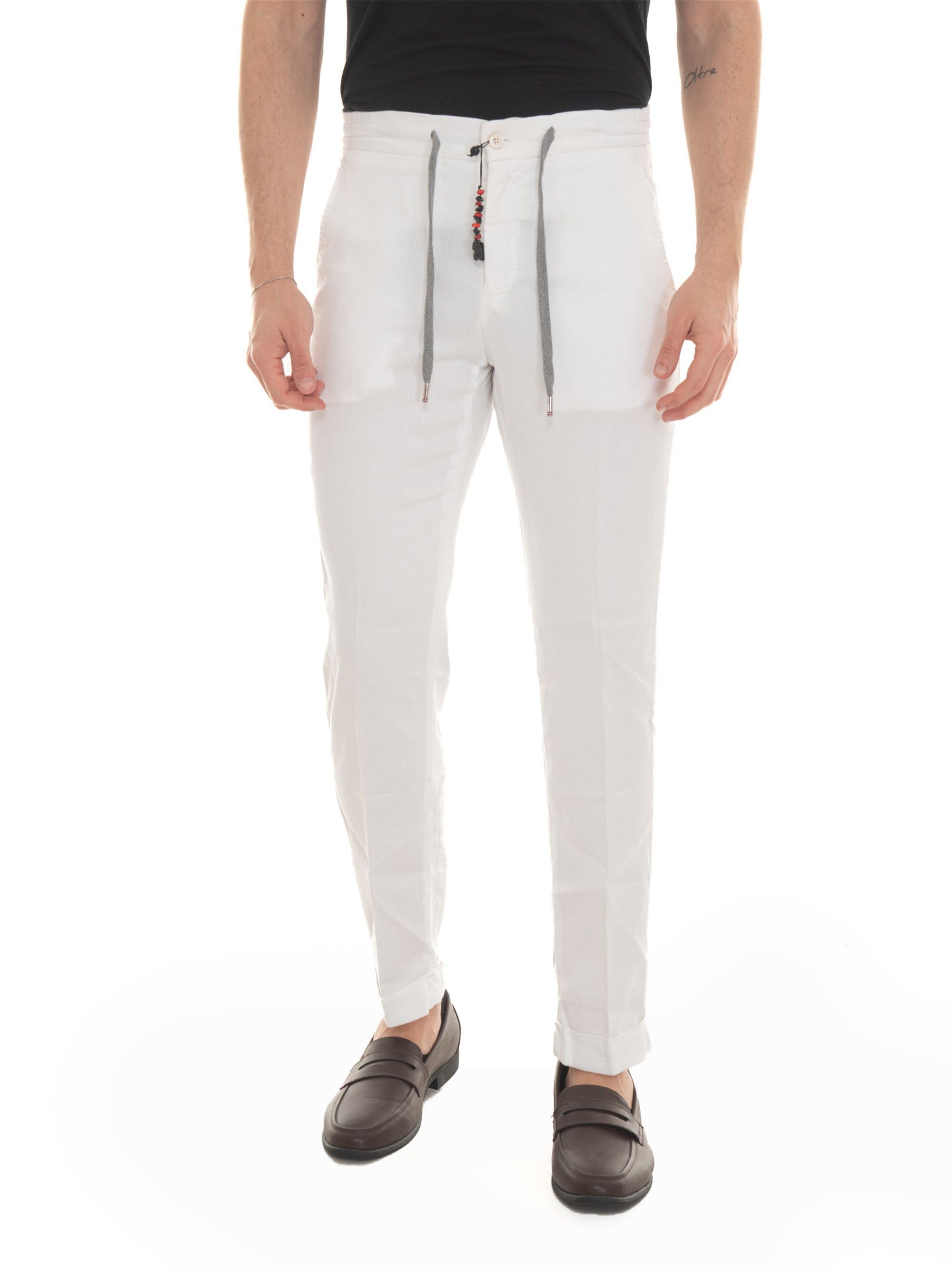 Marco Pescarolo Pantalone modello jogger CARACCIOLO Bianco Uomo 52