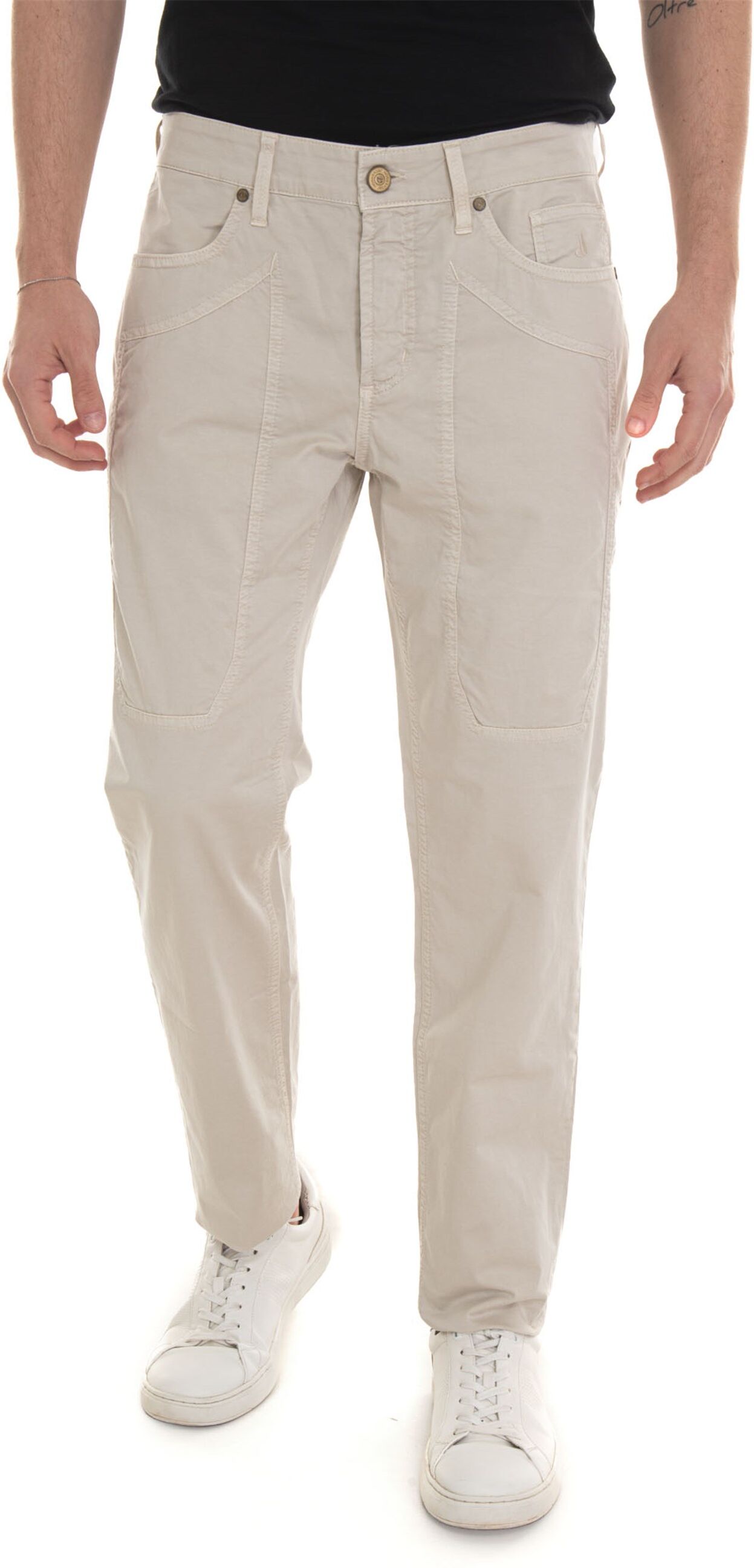 Jeckerson Pantalone 5 tasche JOHN Beige Uomo 36