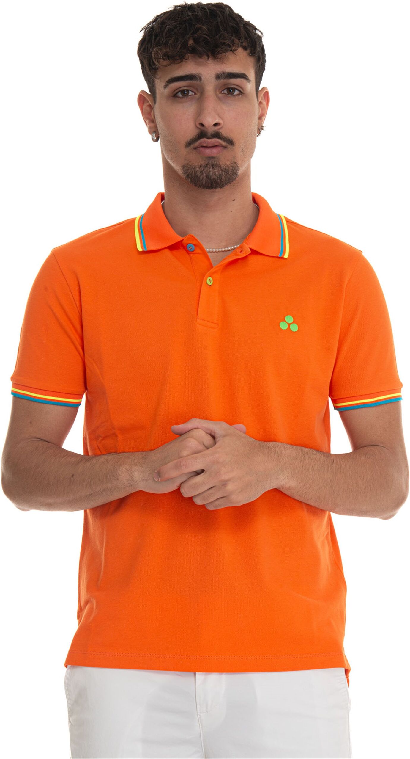 Peuterey Polo manica corta NEWSELANDINASTR02 Arancio Uomo S