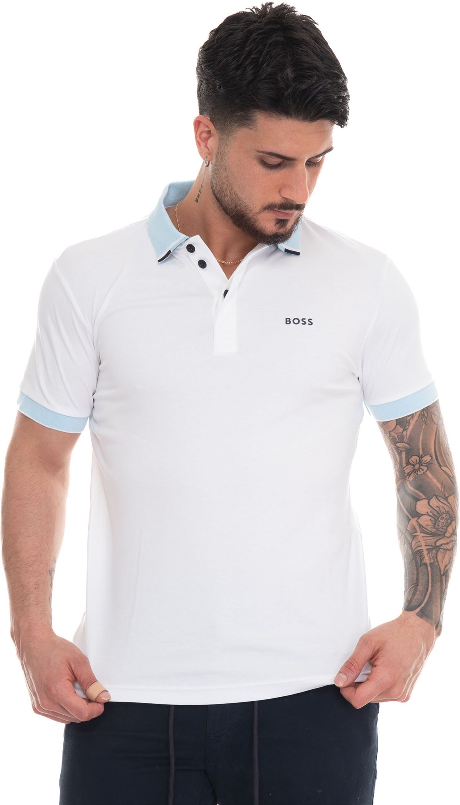 Boss Polo manica corta PADDY1 Bianco Uomo L