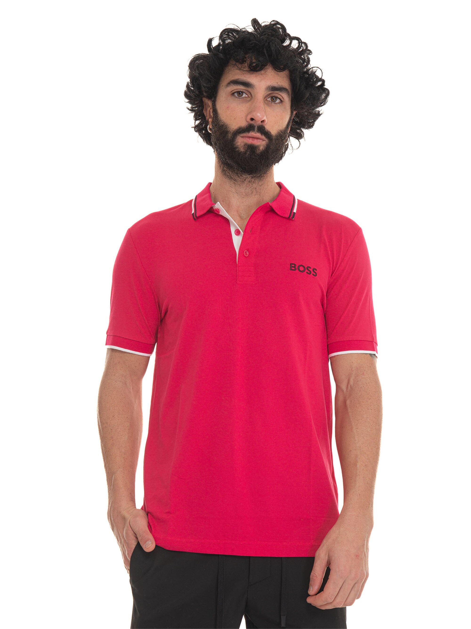 Boss Polo manica corta Fucsia Uomo L