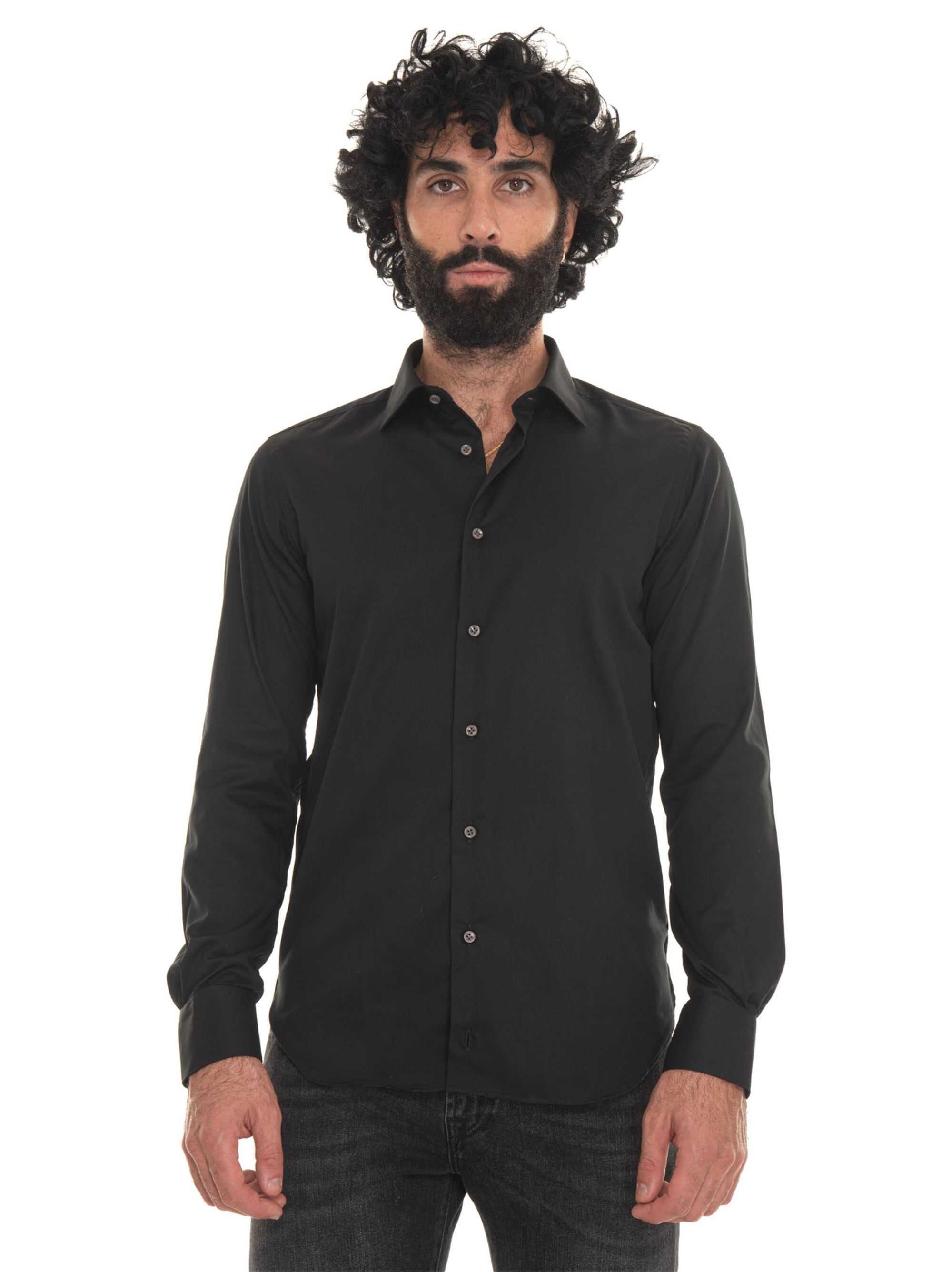 Carrel Camicia classica da uomo Nero Uomo 41