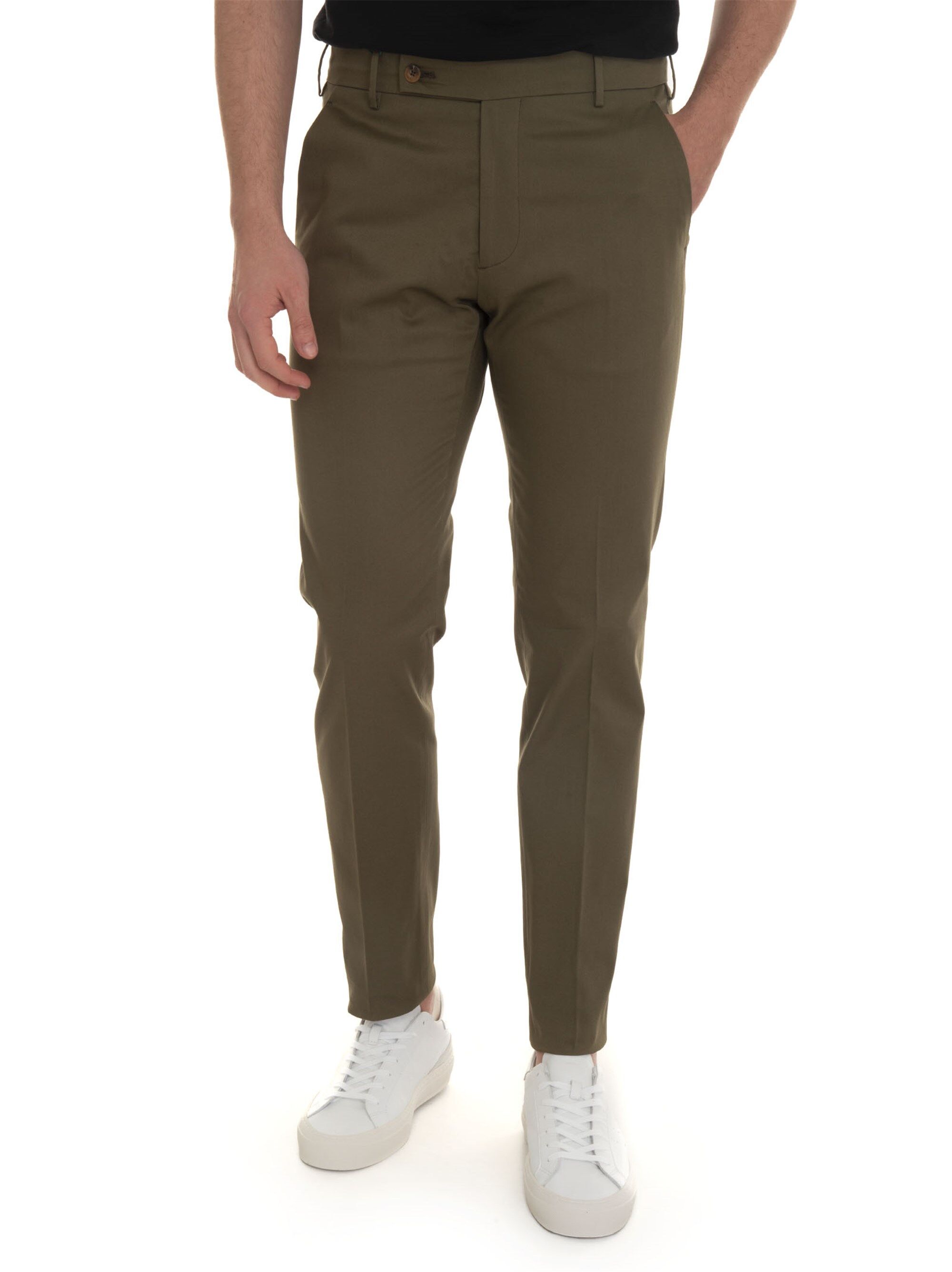 Berwich Pantalone modello chino MORELLO Verde Uomo 52