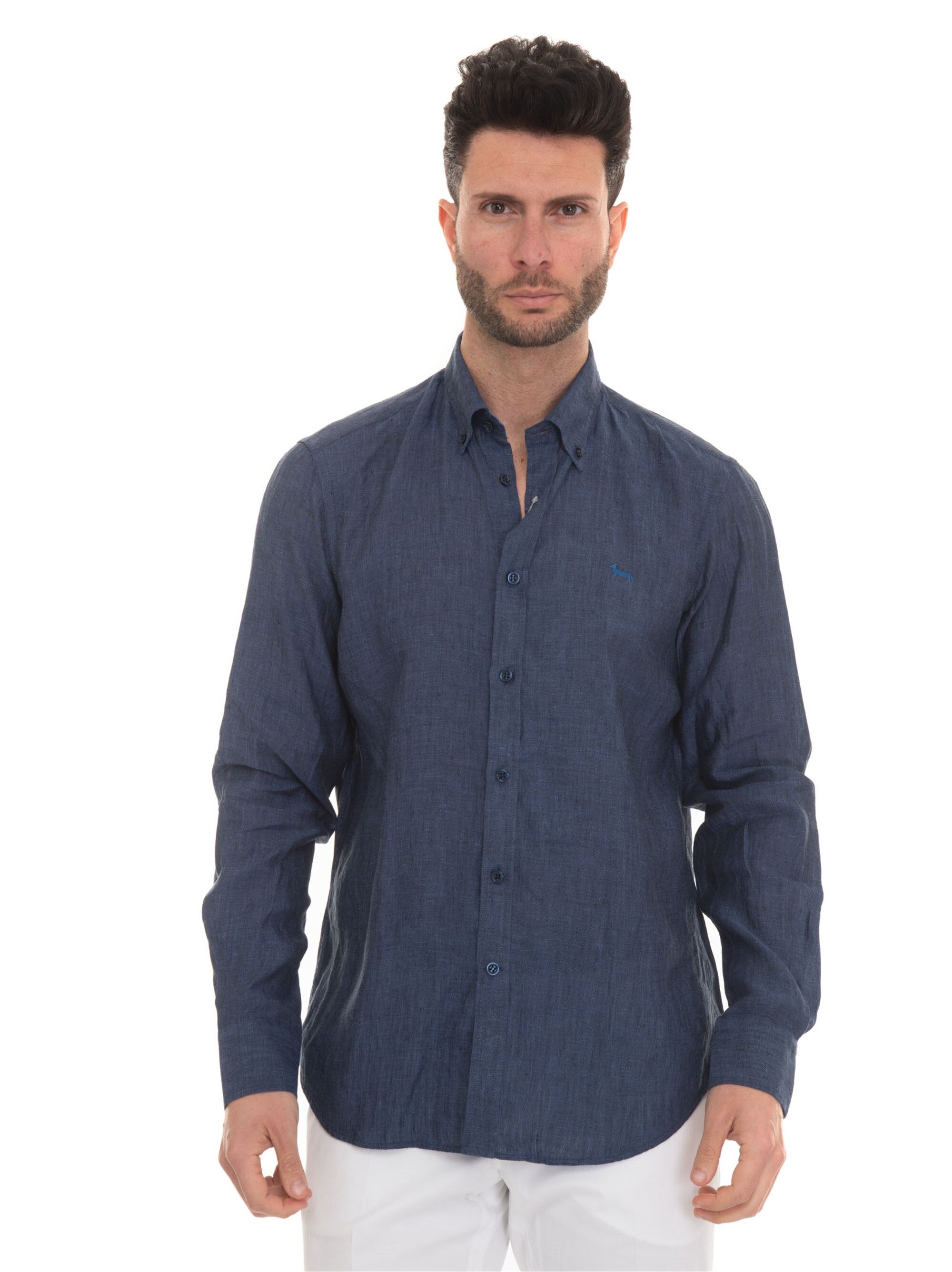 Harmont & Blaine Camicia casual Blu Uomo 4XL