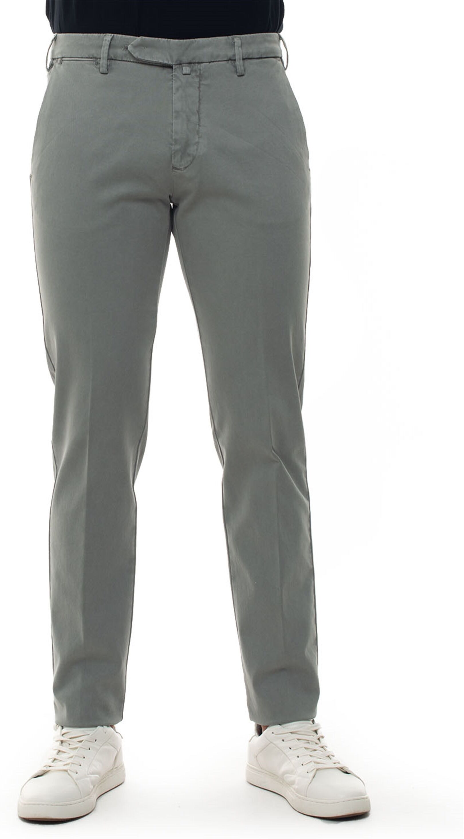 Luigi Borrelli Pantalone modello chino Grigio medio Uomo 40