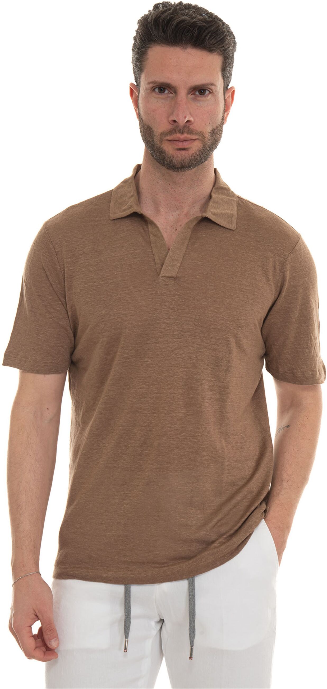 Gran Sasso Polo in maglina Beige Uomo 52