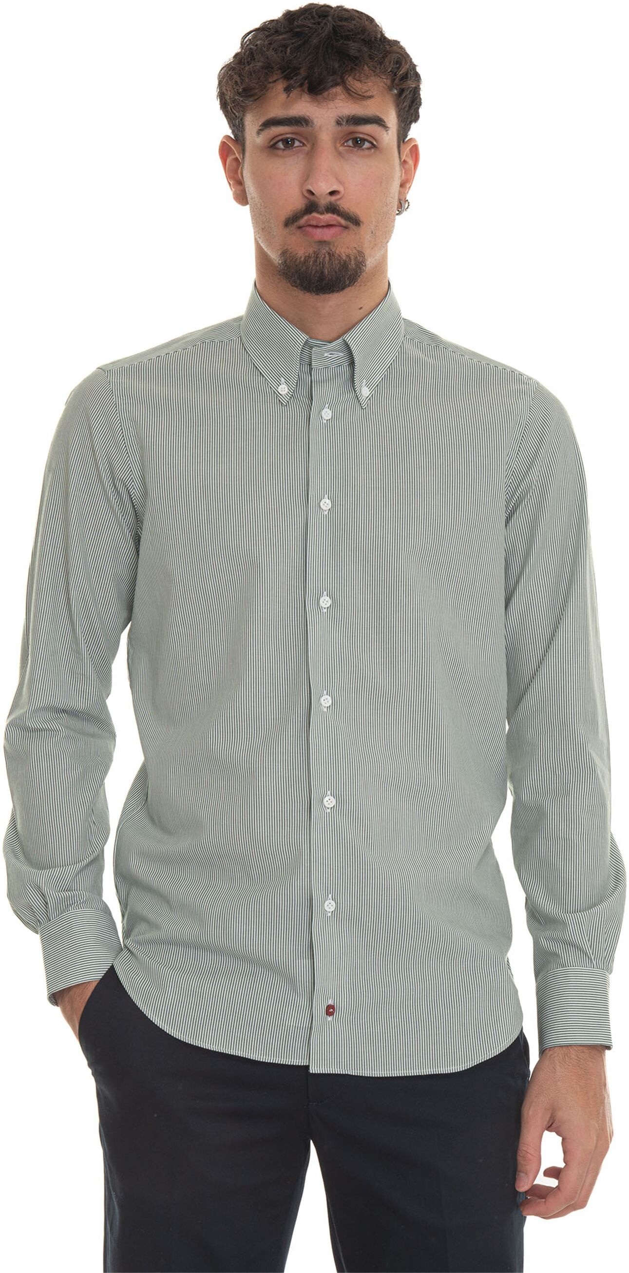 Carrel Camicia casual Verde Uomo 40