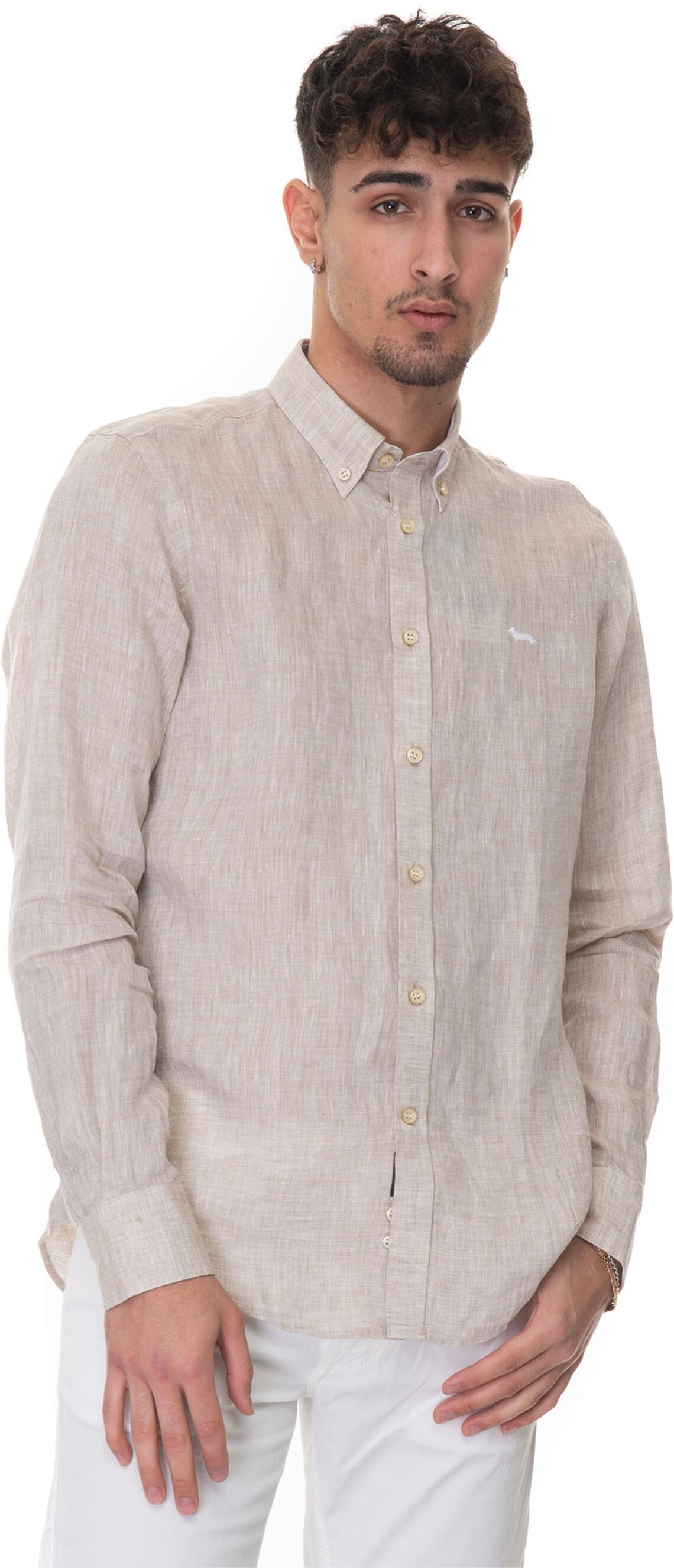 Harmont & Blaine Camicia casual Beige Uomo 4XL