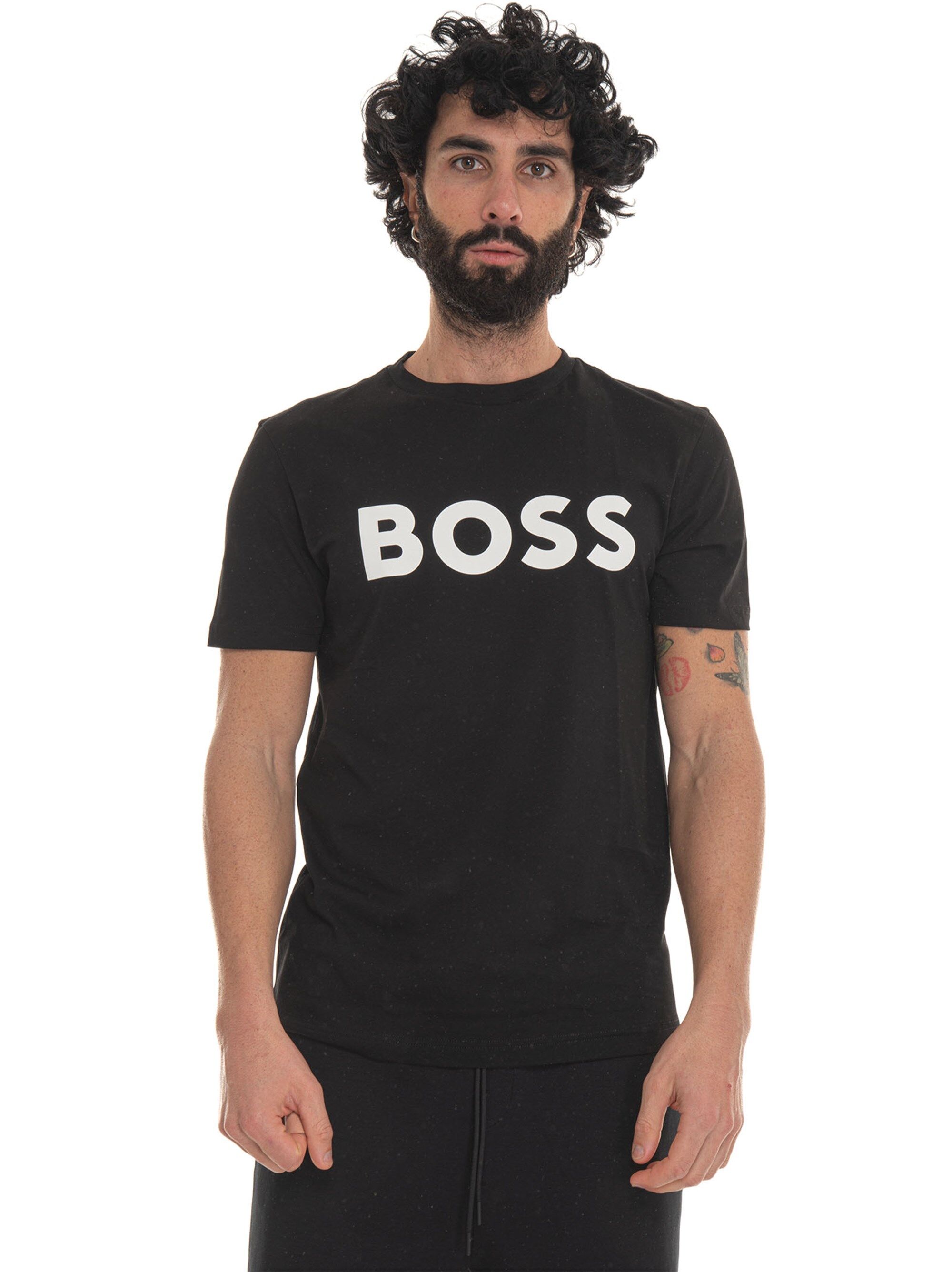 Boss T-shirt girocollo Nero Uomo XL