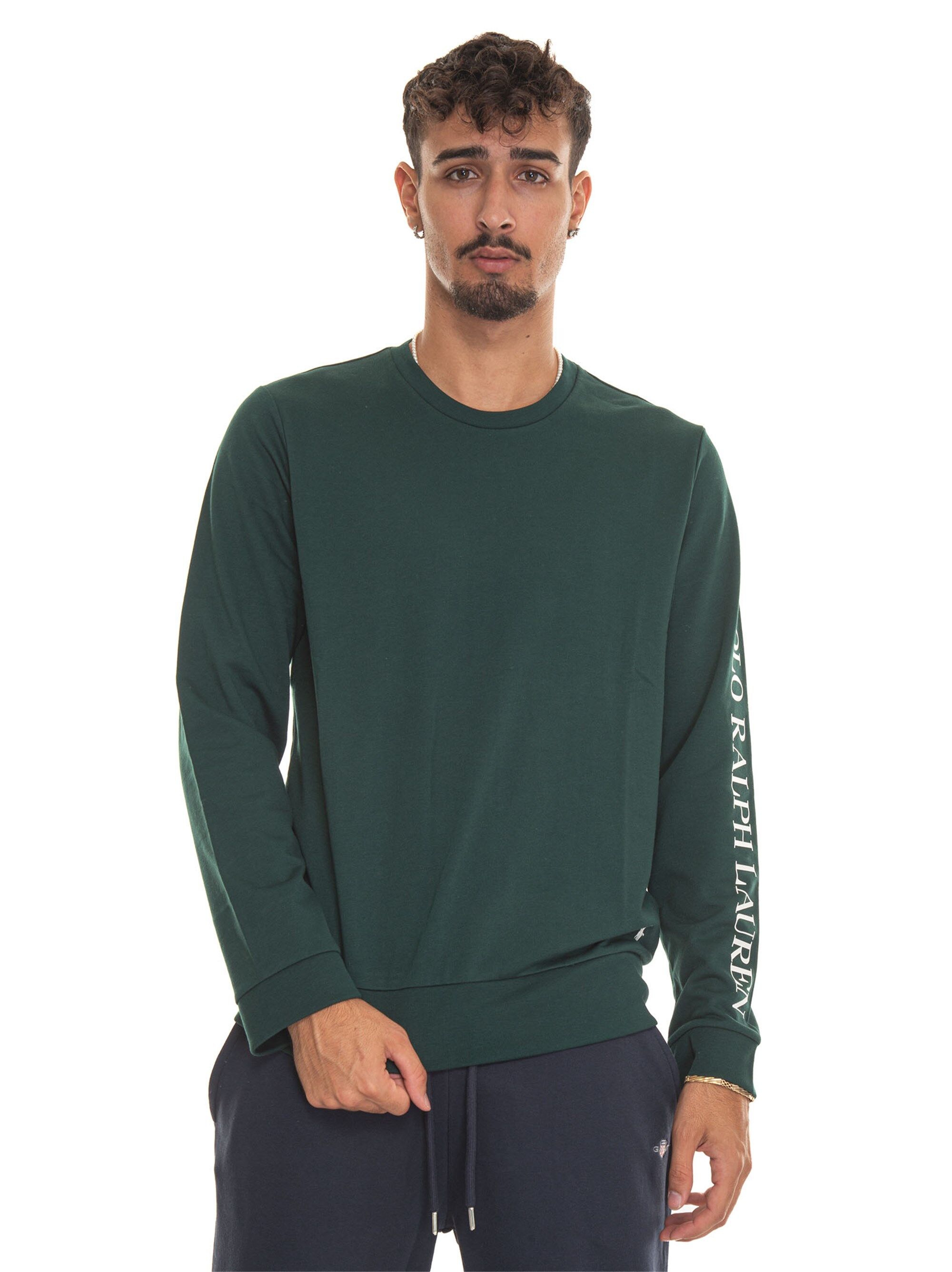 Ralph Lauren Felpa girocollo Verde Uomo XL