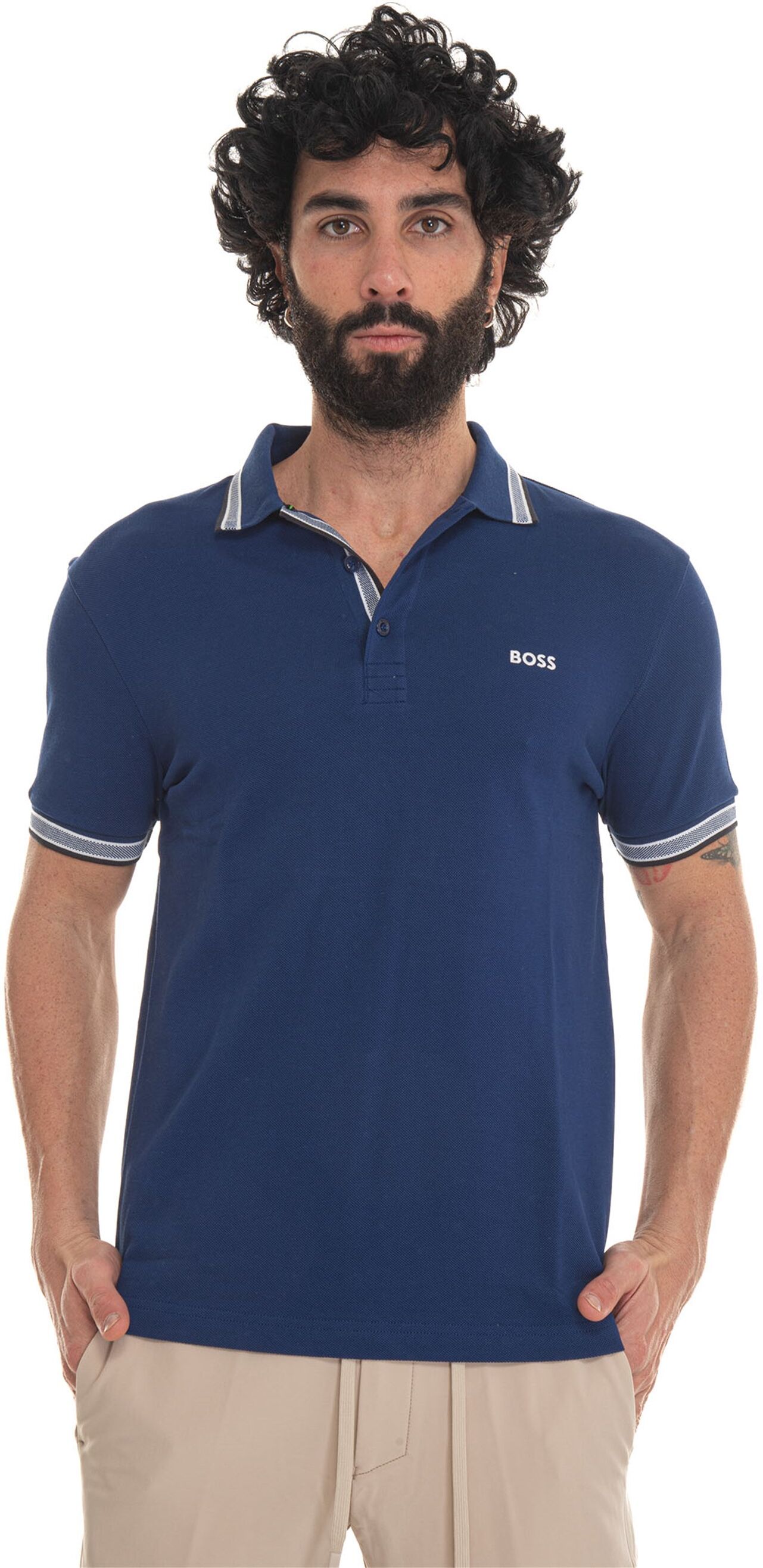 Boss Polo manica corta Bluette Uomo XL