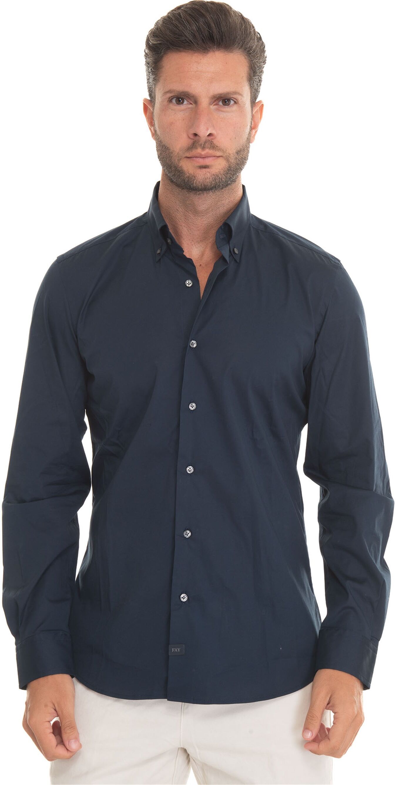 Fay Camicia casual Blu Uomo 41